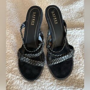 Ralph Lauren Slip-on Sandals W/Heel